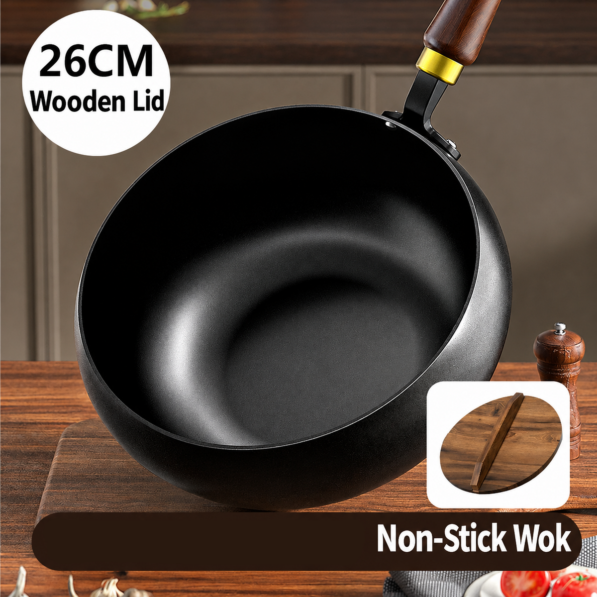 ⏳ Half price today! Professional-grade uncoated iron wok