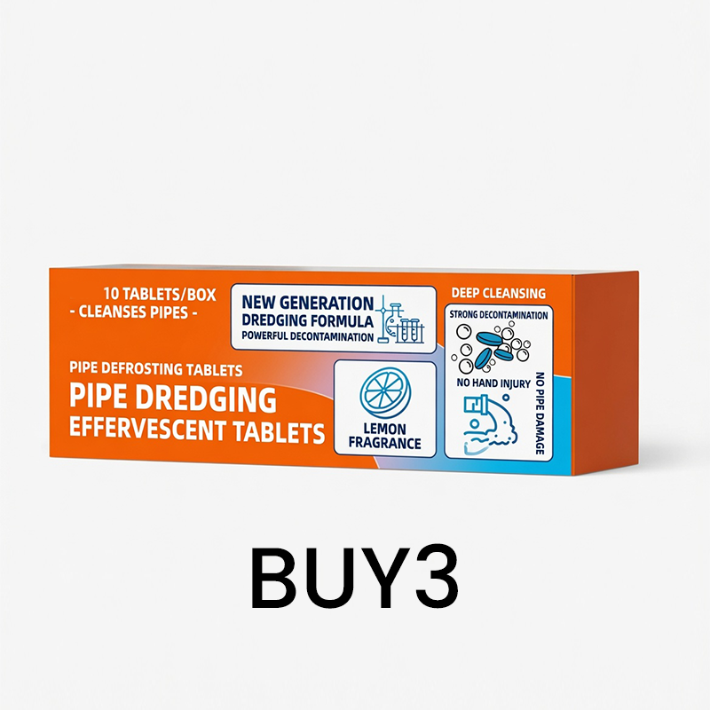 šæ Fast-acting drain cleaning effervescent tabletsā Instantly removes stubborn blockages and odors.
