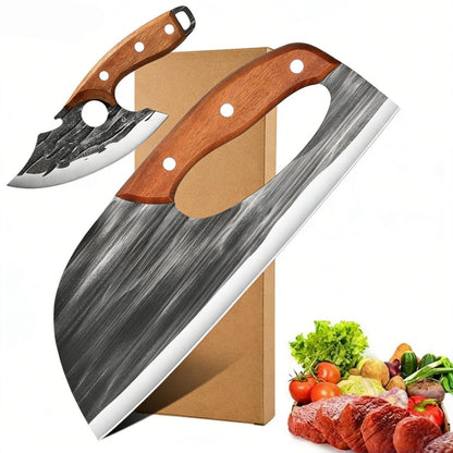 ✨Professional Hand Forged Chef Knife & Cleaver Set