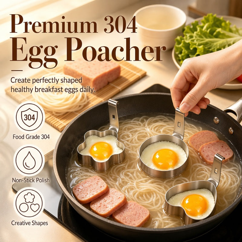 🔥Limited-time offer-Stainless Steel Egg Ring Mold