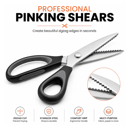 🥳 Limited-Time Offer: Buy 1 Get 1 Free ✂️🧵 Serrated sewing scissors
