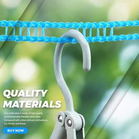 🔥Windproof Heavy Duty Clothesline That Keeps Clothes Secure In Strong Winds