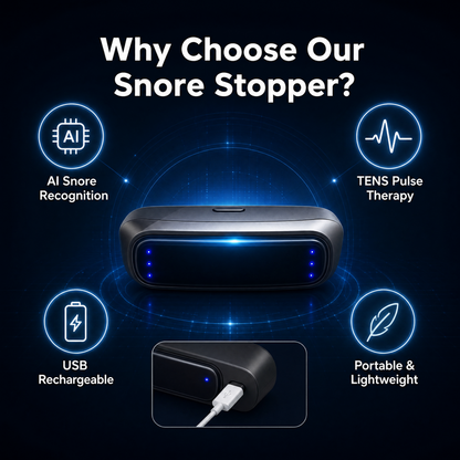 🔥 Limited-Time 50% Off Special 🎁 Smart Pulse Anti-Snoring Device