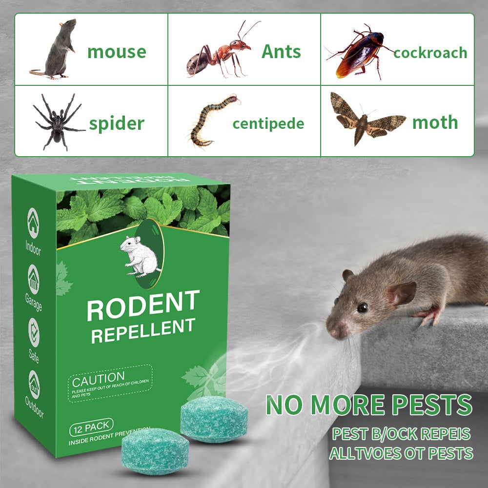 ✨Buy 1 Get 1 Free 🐀12 Pack Rat Repellent Balls With Peppermint Oil