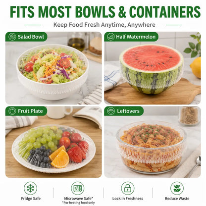 🍲Buy 1 Get 1 Free🥗100 Pieces Food Storage Covers Keep Food Fresh Protected And Ready To Use✨