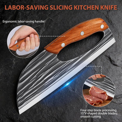 ✨Professional Hand Forged Chef Knife & Cleaver Set