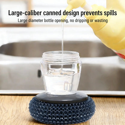 🔥Buy 1 Get 1 Free🔥Multifunctional Kitchen Pot Scrubber With Soap Dispenser For Easy Dish Cleaning