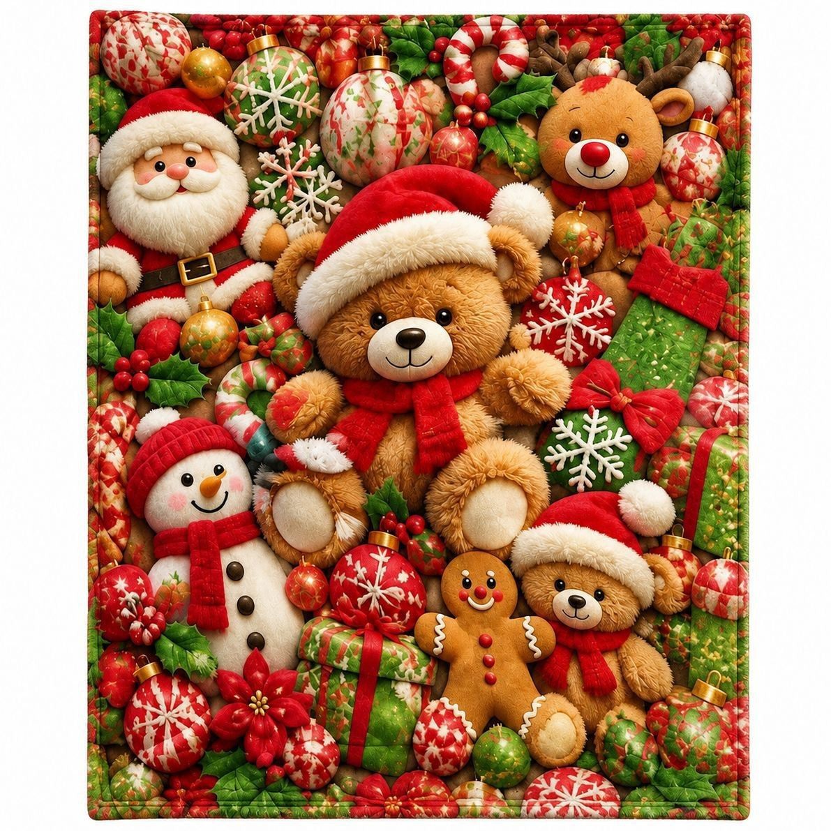 🧸 Plush Bear Flower Blanket, Ins Macaron Color Cozy Throw Blanket, Soft Fluffy Lightweight Blanket for Sofa, Bed, Home Decor & Gift