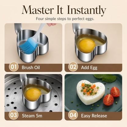 🔥Limited-time offer-Stainless Steel Egg Ring Mold