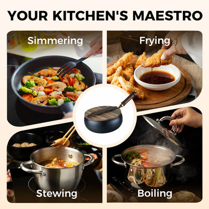 ⏳ Half price today! Professional-grade uncoated iron wok