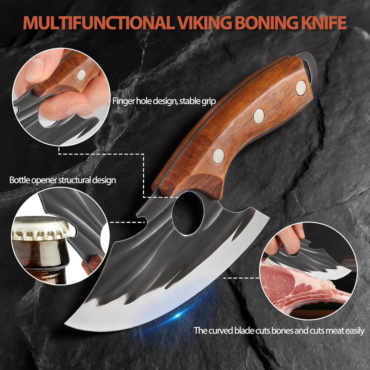 ✨Professional Hand Forged Chef Knife & Cleaver Set