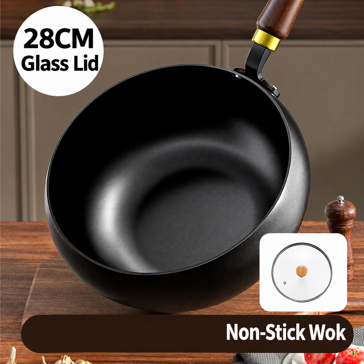 ⏳ Half price today! Professional-grade uncoated iron wok