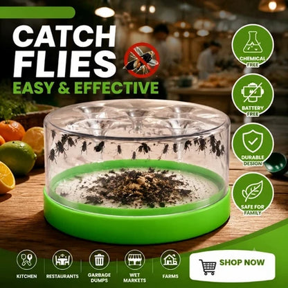 🦟Reusable Fly Trap – No Electricity, No Chemicals, Safe For Kids & Pets