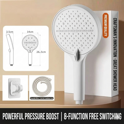 🔥50%off  High-pressure shower with adjustable spray – 15 cm panel and 7 modes for an ultimate shower experience! 🚿✨
