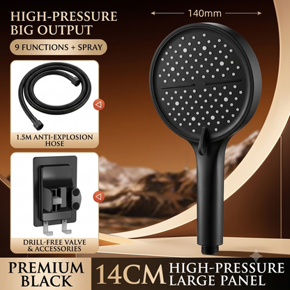 🔥50%off  High-pressure shower with adjustable spray – 15 cm panel and 7 modes for an ultimate shower experience! 🚿✨