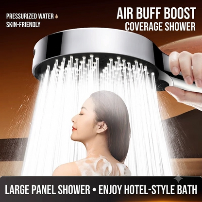 🔥50%off  High-pressure shower with adjustable spray – 15 cm panel and 7 modes for an ultimate shower experience! 🚿✨