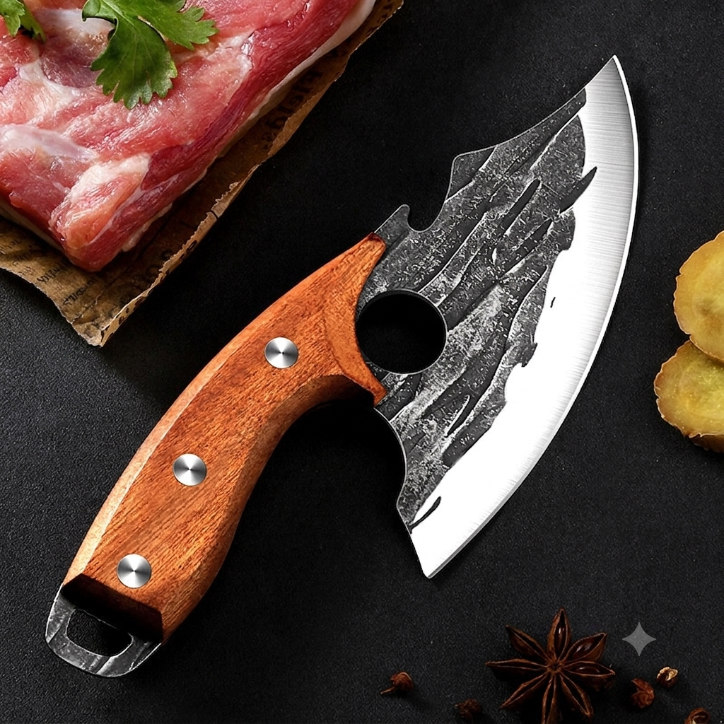 ✨Professional Hand Forged Chef Knife & Cleaver Set
