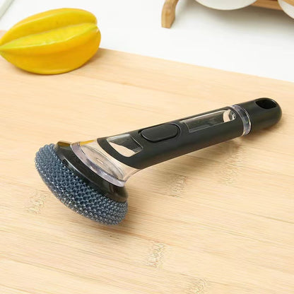 🔥Buy 1 Get 1 Free🔥Multifunctional Kitchen Pot Scrubber With Soap Dispenser For Easy Dish Cleaning