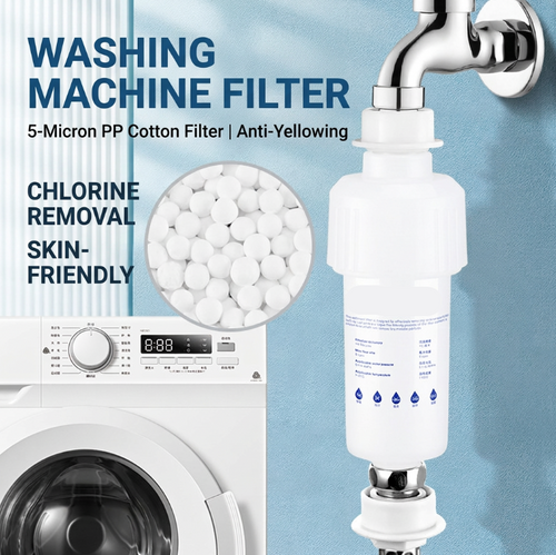 🔥Last day for 50% off💧Home water purifier shower head pre-filter with replaceable PP cotton filter