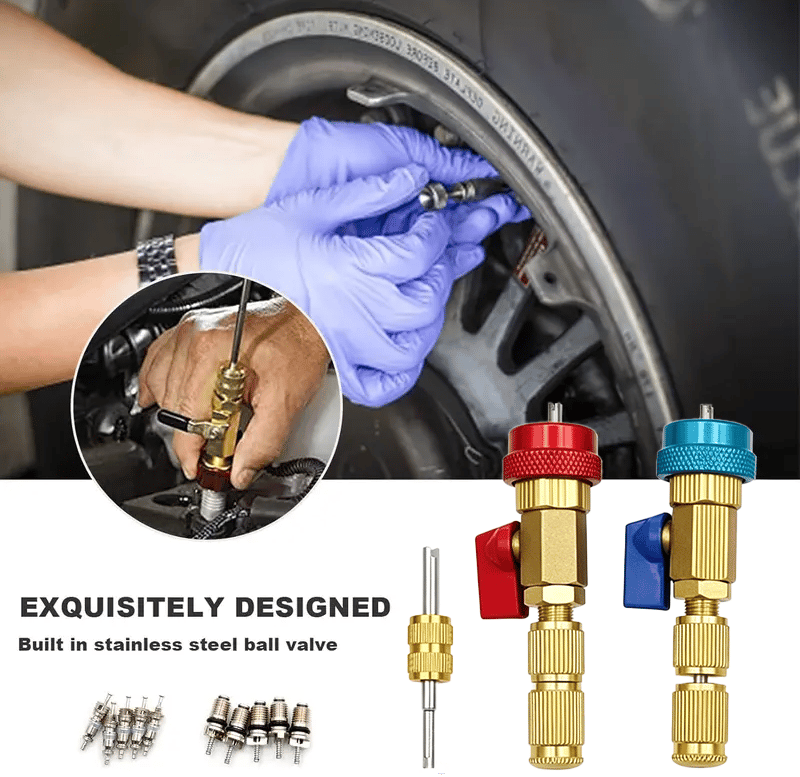 ❄️ Restore Your Car A/C Cooling Fast with R134a Valve Core Tool Kit