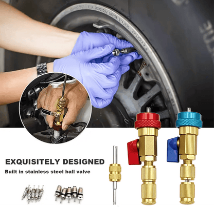 ❄️ Restore Your Car A/C Cooling Fast with R134a Valve Core Tool Kit
