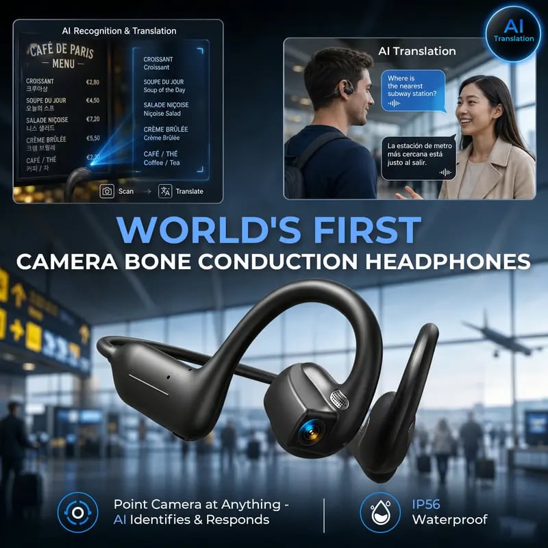📢Free Shipping🎧 E12 Smart Bone Conduction Headphones