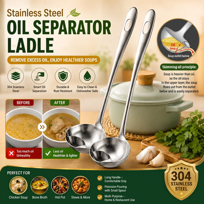 🔥Buy 3 Get 2 Free🔥Oil Separation Spoon For Removing Excess Oil From Soup And Broth