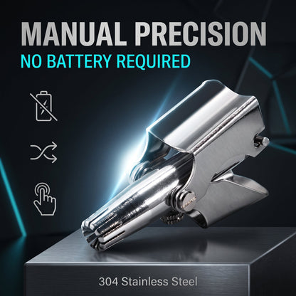 🔥Buy 1 Get 1 Free💫Stainless Steel Nose Hair Trimmer No Batteries Safe And Painless