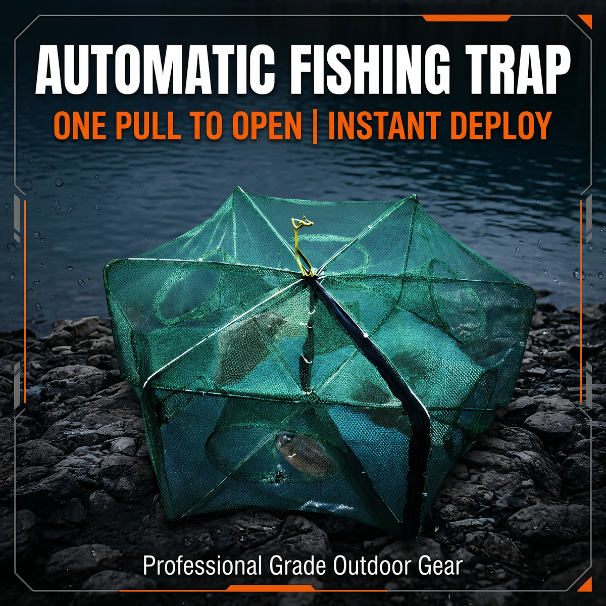 🦐🦀Automatic Foldable Fish Catcher – The Smart Trap for Bigger Catches! 🎣✨