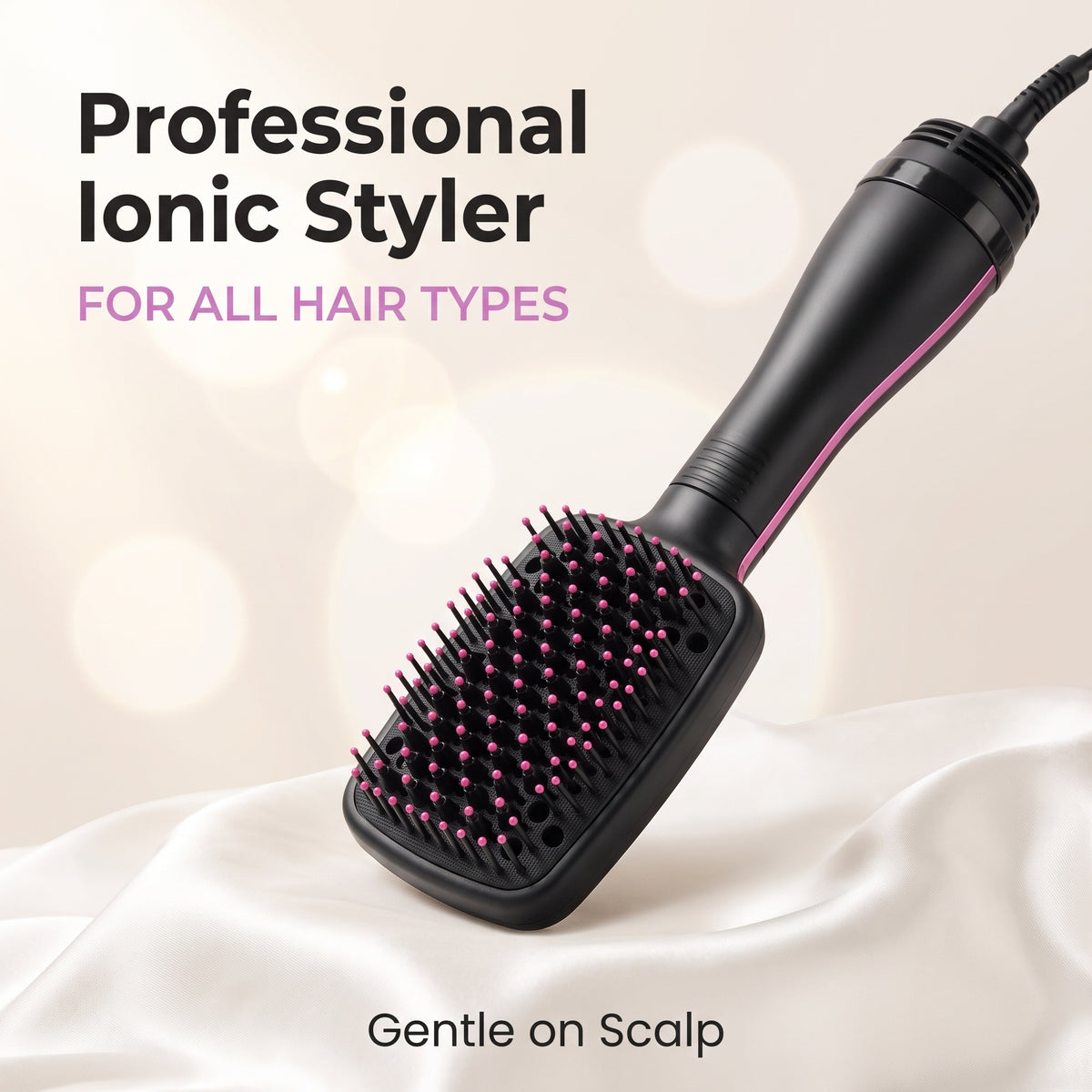 ⭐2-In-1 Automatic Hair Straightening Brush For Wet And Dry Hair