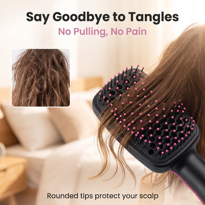 ⭐2-In-1 Automatic Hair Straightening Brush For Wet And Dry Hair