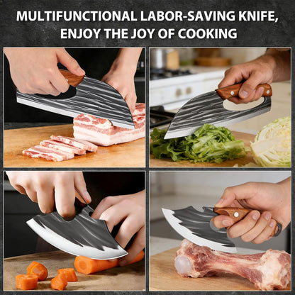 ✨Professional Hand Forged Chef Knife & Cleaver Set