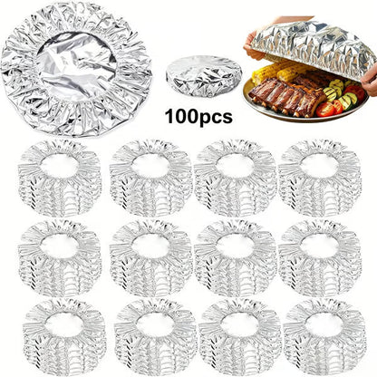 🔥Reusable Insulated Aluminum Foil Food Covers – Keep Food Warm, Fresh & Protected