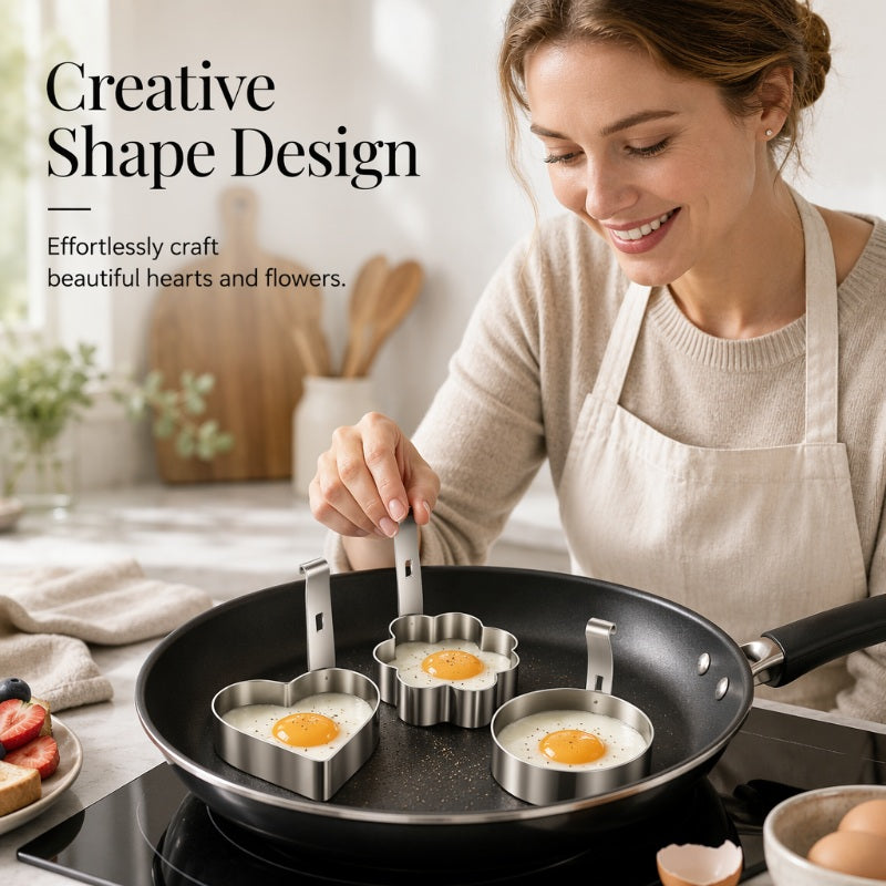 🔥Limited-time offer-Stainless Steel Egg Ring Mold