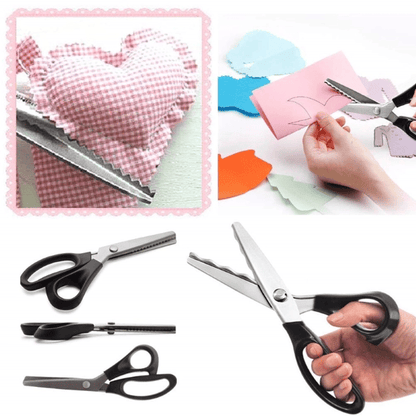 🥳 Limited-Time Offer: Buy 1 Get 1 Free ✂️🧵 Serrated sewing scissors