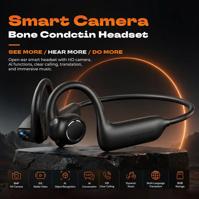 📢Free Shipping🎧 E12 Smart Bone Conduction Headphones
