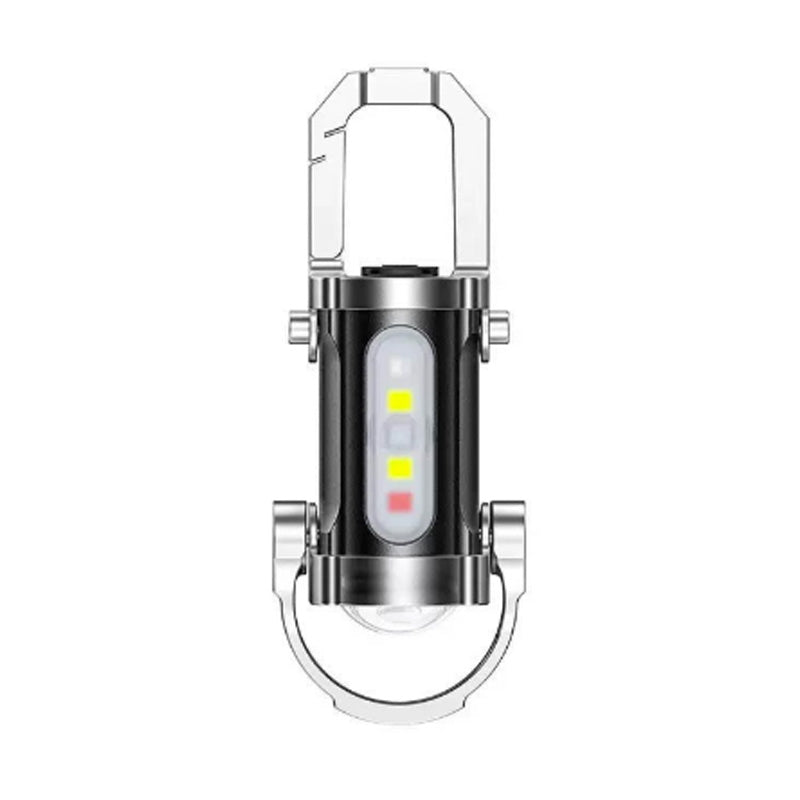 🏆🔥 Buy 1 Get 1 Free 🎁 Portable Rechargeable Keychain Flashlight | USB Rechargeable | Ultra-Bright Strobe