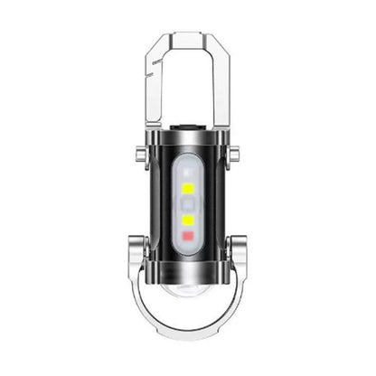 🏆🔥 Buy 1 Get 1 Free 🎁 Portable Rechargeable Keychain Flashlight | USB Rechargeable | Ultra-Bright Strobe