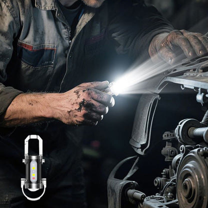 🏆🔥 Buy 1 Get 1 Free 🎁 Portable Rechargeable Keychain Flashlight | USB Rechargeable | Ultra-Bright Strobe