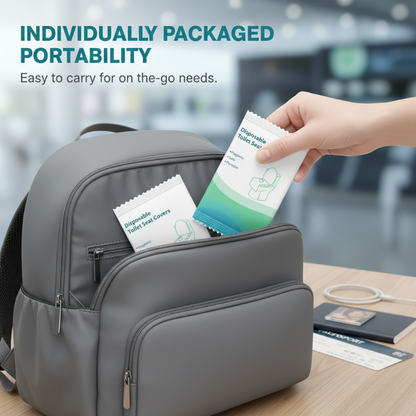 🧻Disposable Waterproof Toilet Seat Covers – Stay Clean, Comfortable & Protected Anywhere