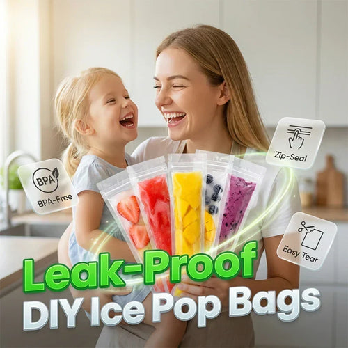 🔥Buy 1 Get 1 Free🔥DIY Zip-Seal Ice Pop Bags for Healthy Homemade Treats