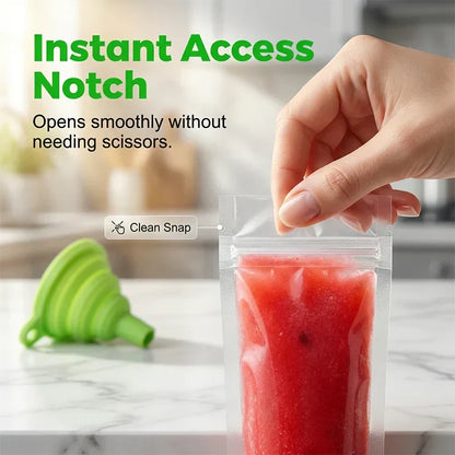 🔥Buy 1 Get 1 Free🔥DIY Zip-Seal Ice Pop Bags for Healthy Homemade Treats