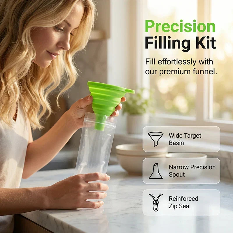 🔥Buy 1 Get 1 Free🔥DIY Zip-Seal Ice Pop Bags for Healthy Homemade Treats