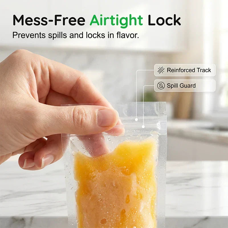 🔥Buy 1 Get 1 Free🔥DIY Zip-Seal Ice Pop Bags for Healthy Homemade Treats
