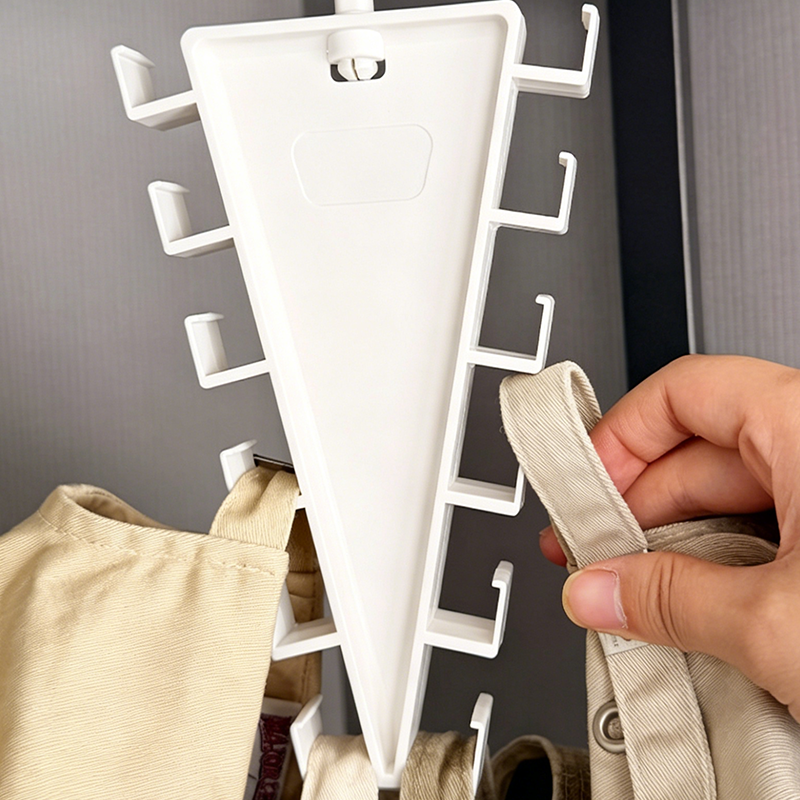 ⏳🔥LIMITED-TIME Buy 1 Get 1 Free ⏰Space-Saving Triangle Closet Hanger | Double Your Wardrobe Storage🗄️👕