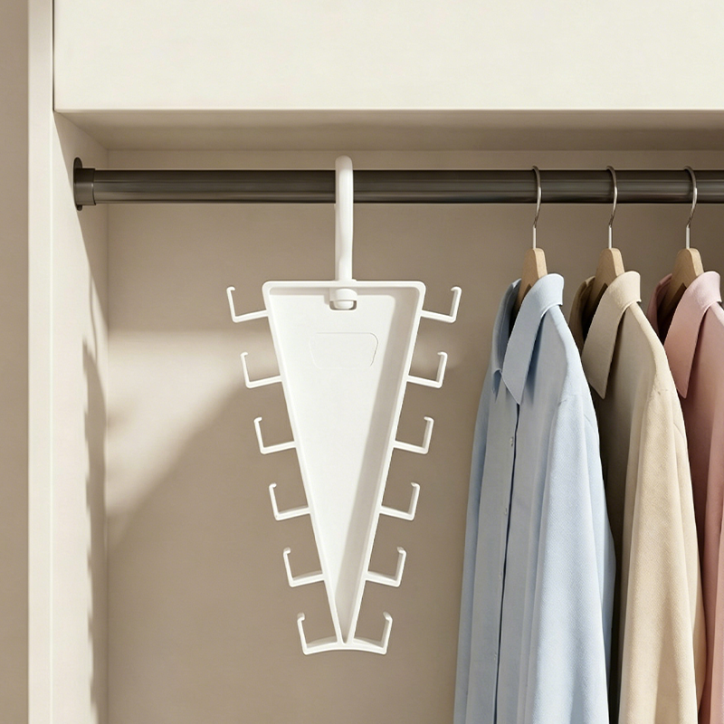 ⏳🔥LIMITED-TIME Buy 1 Get 1 Free ⏰Space-Saving Triangle Closet Hanger | Double Your Wardrobe Storage🗄️👕