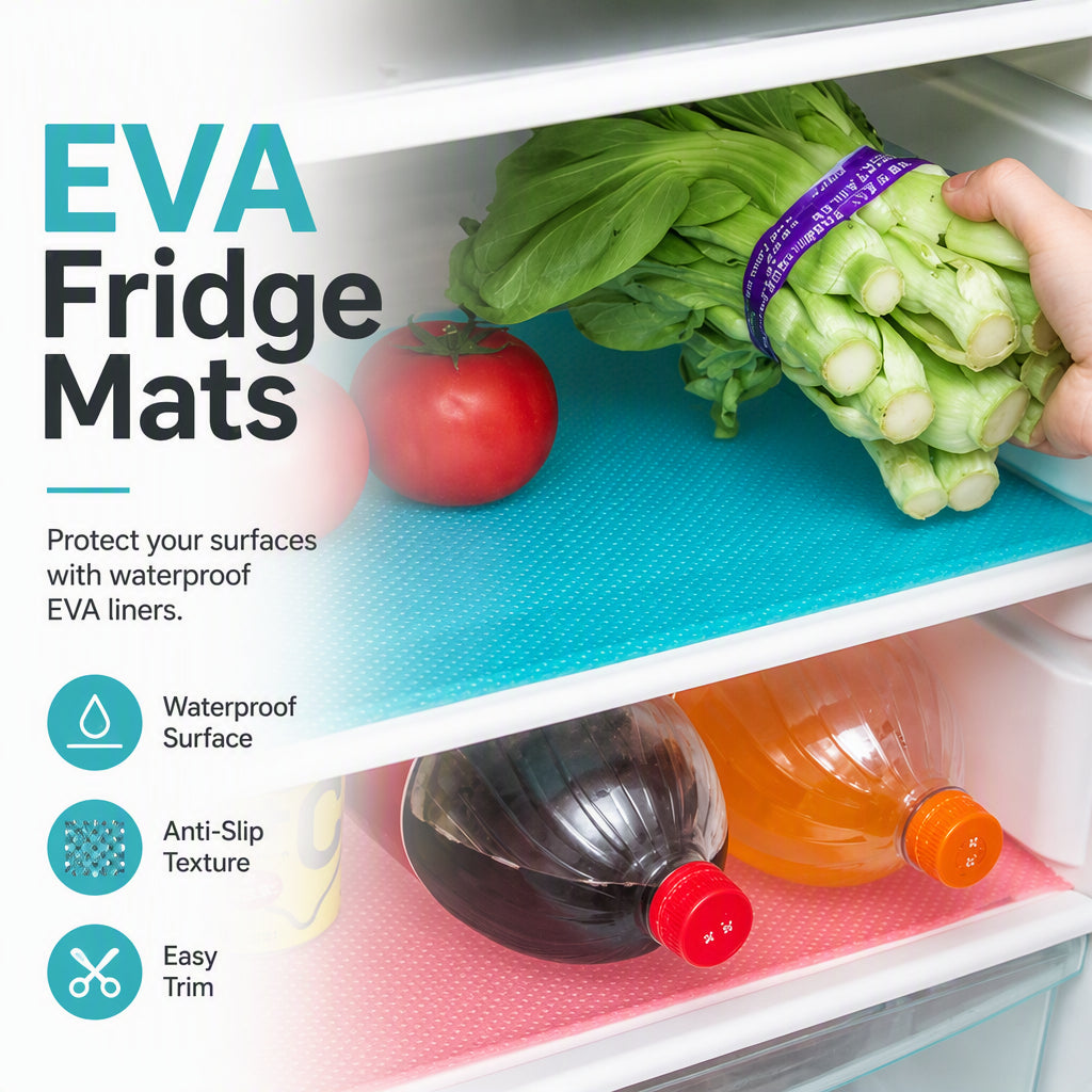 ⏳Time-Limited Special⏰Waterproof Fridge Shelf Liners – Non-slip, easy-clean & food-safe – Keeps fridge shelves fresh & organized ✨
