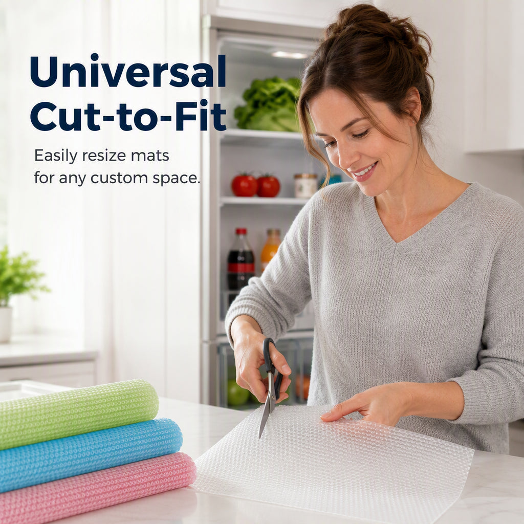 ⏳Time-Limited Special⏰Waterproof Fridge Shelf Liners – Non-slip, easy-clean & food-safe – Keeps fridge shelves fresh & organized ✨