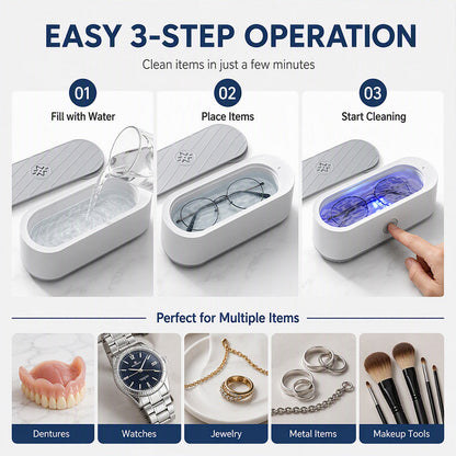 📢📢 50% OFF !! ⏰Multifunctional Ultrasonic Cleaner