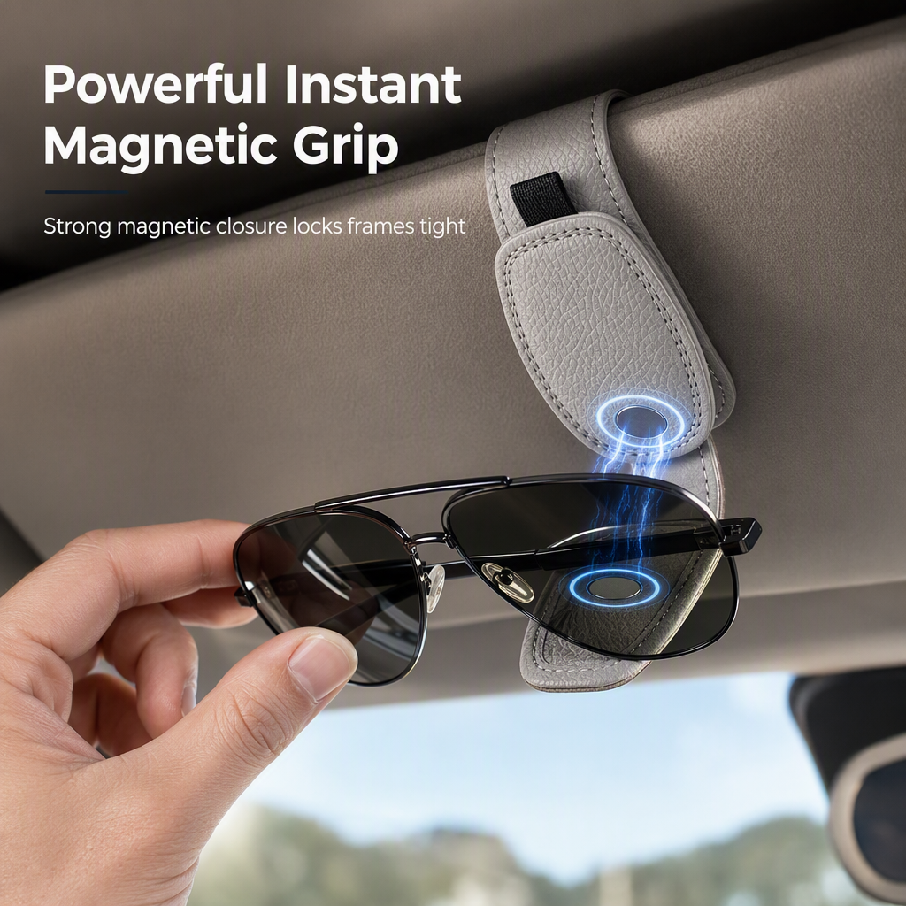 🕶️ 50% Off for a Limited Time 🚗 Car Sun Visor Sunglasses Clip